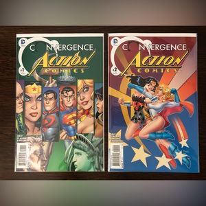 Convergence: Action Comics #1-2 (2015 DC) Superman Wonder Woman NM
